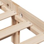 vidaXL Cadre de lit sans matelas 90x190 cm bois de pin massif