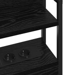 vidaXL Tête de lit de rangement Chêne noir 90 cm Bois d'ingénierie