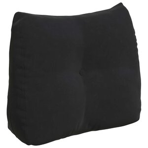 vidaXL Coussin de Dos Noir 60 x 24 x 50 cm Velours