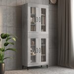 vidaXL Armoire murale suspendue Sonoma gris 69 5x34x90 cm