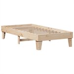 vidaXL Cadre de lit sans matelas 75x190 cm bois de pin massif