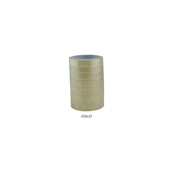 Rouleau adhésif transparent 25mm x 66m safetool