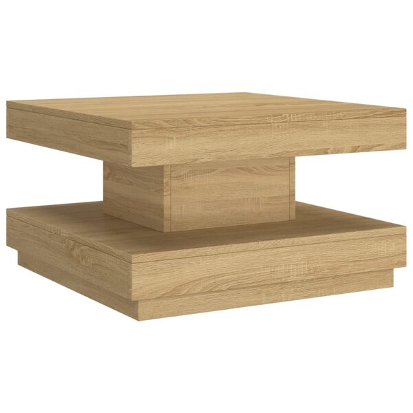 vidaXL Table basse Marron clair 60x60x35 cm MDF