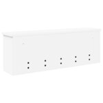 vidaXL Porte-manteau mural Blanc 75 x 16 x 26 cm Bois d'ingénierie
