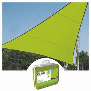 Perel Voile d'ombrage  hydrofuge  3 6 x 3 6 x 3 6 m  160 g/m²  polyester  triangulaire  vert lime