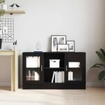 vidaXL Buffet Noir 120 x 30.5 x 70 cm Bois d'ingénierie