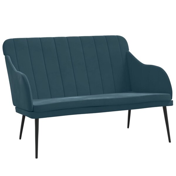 Banc banquette 110 x 76 x 80 cm velours bleu 02_0010510