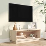 vidaXL Meuble TV 90x35x35 cm Bois de pin massif