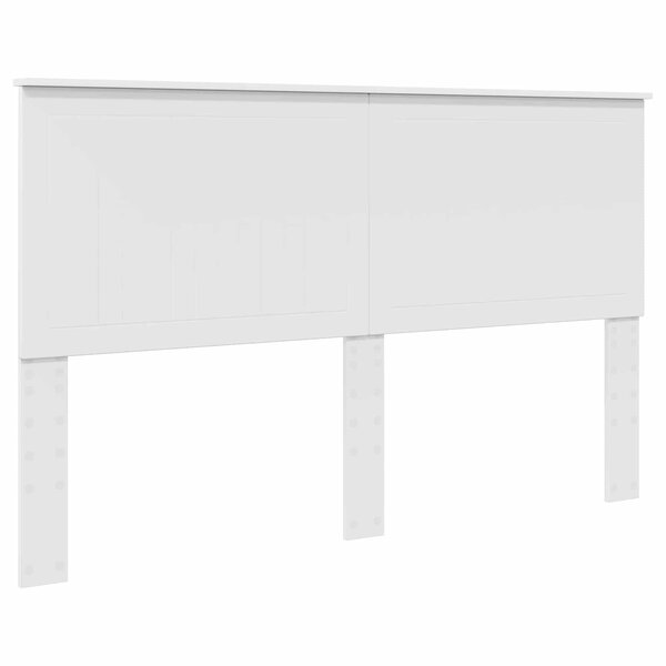 vidaXL Tête de lit avec tête de lit Blanc 160 cm Bois d'ingénierie
