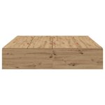vidaXL Cadre de lit avec stockage chêne artisanal 200 x 140 x 31 5 cm