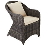 Tectake lot de 2 fauteuils de jardin luxe - gris