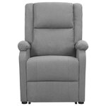 Vidaxl fauteuil releveur inclinable de massage gris clair tissu