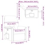 vidaXL Fauteuil inclinable de massage gris foncé tissu microfibre