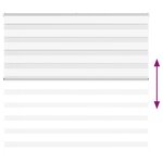 vidaXL Store zèbre blanc 160x150 cm largeur du tissu 155 9cm polyester