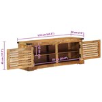 vidaXL Cabinet à chaussures avec stockage Marron 110 x 38 x 45 cm