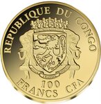 Pièce de monnaie en Or 100 Francs g 0.5 Millésime 2024 NEW YORK AND NEW AMSTERDAM