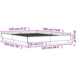 vidaXL Cadre de lit chêne sonoma 120x190 cm bois d'ingénierie
