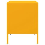 vidaXL Table de chevet jaune moutarde 36x39x50 5 cm