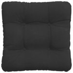 vidaXL Coussins de siège 4 Pièces Noir 40 x 40 cm Tissu en microfibre