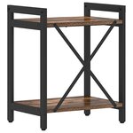 vidaXL Étagère Chêne fumé 40 x 30 x 50 cm Bois d'ingénierie