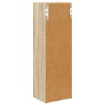 vidaXL Armoire murale de salle de bain Chêne Sonoma 20 x 16 x 62 5 cm