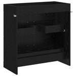 vidaXL Meuble sous lavabo de salle de bain Chêne noir