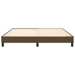 vidaXL Cadre de lit Marron foncé 160x200 cm Tissu