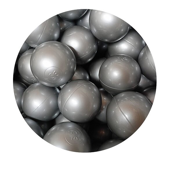 Lot de 50 balles - gris argenté