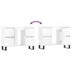 vidaXL Armoire de salle de bain blanc 80x33x60 cm bois d'ingénierie