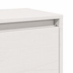 vidaXL Armoires murales 2 Pièces Blanc 100x30x35 cm Bois de pin massif