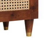 vidaXL Buffet avec tiroir avec étagère Marron 38 x 33.5 x 160 cm