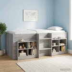 vidaXL Armoire de lit 2 pièces Sonoma gris 66 x 33 x 48 cm