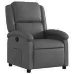 vidaXL Fauteuil inclinable gris similicuir
