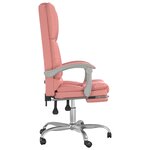Fauteuil de massage inclinable de bureau informatique étude Rose similicuir rose 02_0025394