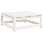 vidaXL Salon de jardin 5 Pièces blanc bois massif de pin