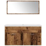 vidaXL Ensemble de meubles salle de bain 3 Pièces bois d'ingénierie
