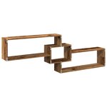 vidaXL Armoire murale 158x18x53 cm vieux bois bois d'ingénierie