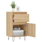vidaXL Buffets 2 Pièces chêne sonoma 40x35x70 cm bois d'ingénierie