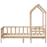 vidaXL Lit de jour avec toit 80x200 cm bois de pin massif
