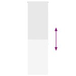 vidaXL Store enrouleur de douche 80x240 cm largeur du tissu 76 cm