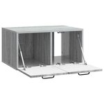 vidaXL Meuble TV mural Sonoma gris 59 5 x 41 x 30 cm Bois d'ingénierie