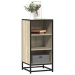 vidaXL Buffet chêne sonoma 35 5x35x76 cm bois d'ingénierie et métal