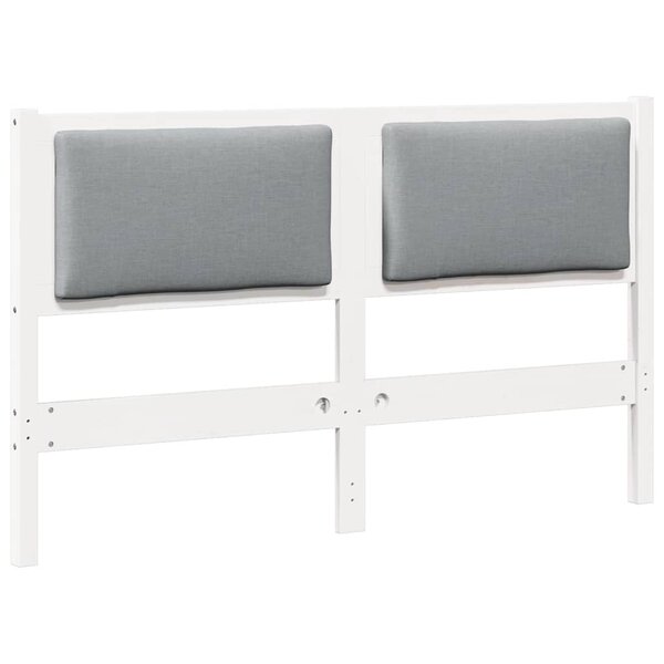 vidaXL Tête de lit Autre Blanc 150 cm Bois massif en pin