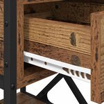 vidaXL Cabinet de chevet Bois ancien 40 x 42 x 55 cm Bois d'ingénierie