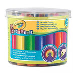 24 maxi crayons cire couleurs assorties