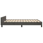 vidaXL Cadre de lit avec tête de lit Gris foncé 140x200 cm Velours