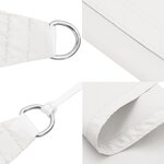 vidaXL Voile d'ombrage blanc 2x2x2 m 100   polyester oxford