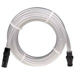 vidaXL Tuyau d'aspiration avec raccords en PVC transparent 1" 10 m PVC