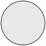 vidaXL Miroir mural Noir Ø 50 cm Rond