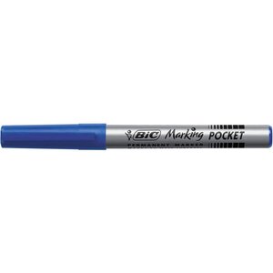Marqueur Permanent MARKING POCKET 1445 Pointe Ogive Moyenne Bleu BIC